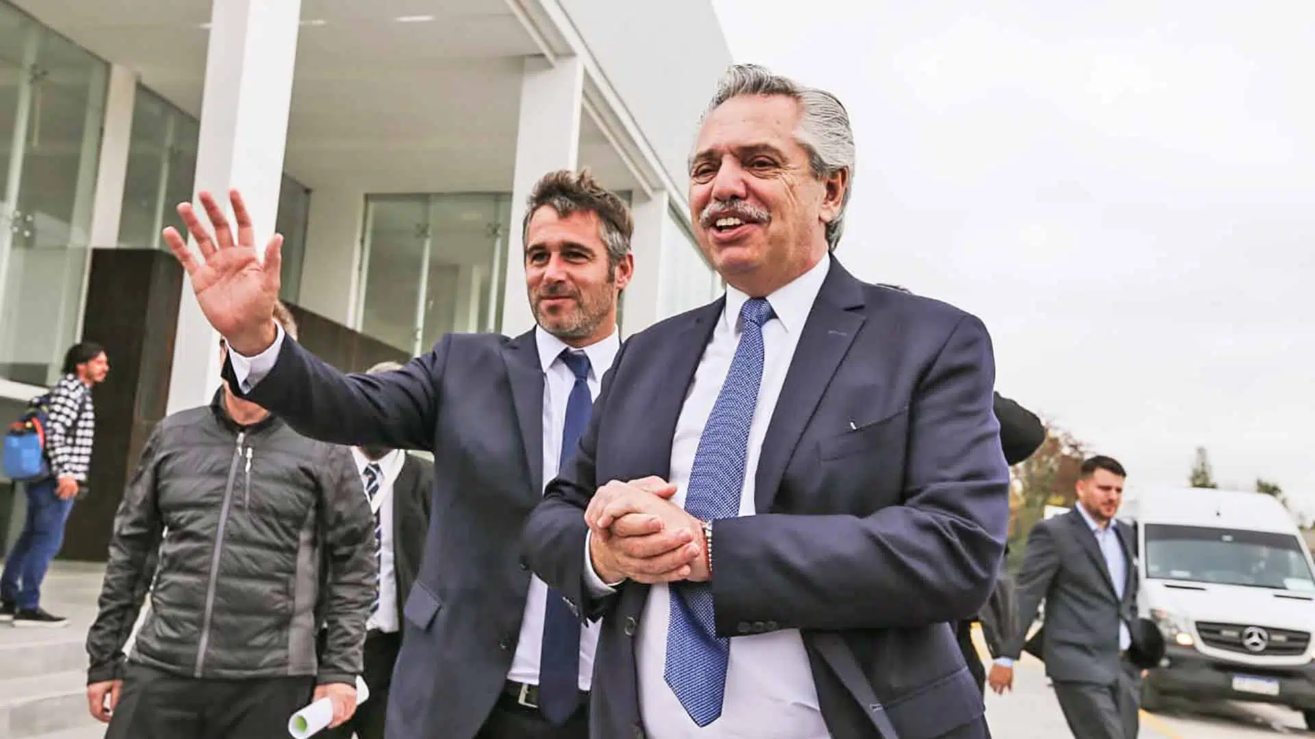 Alberto Fernández en Pilar