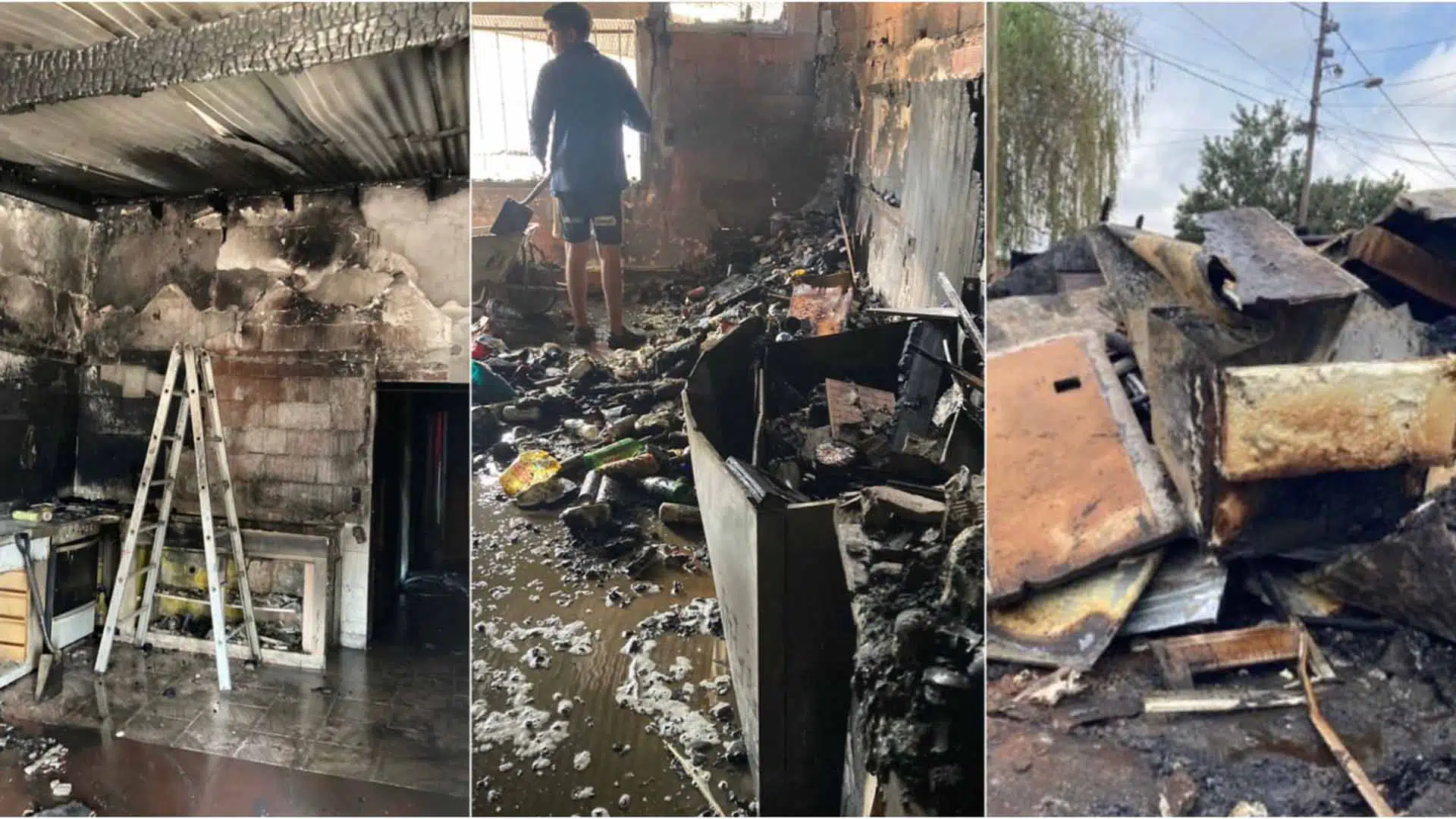 Ayuda familia derquina incendio