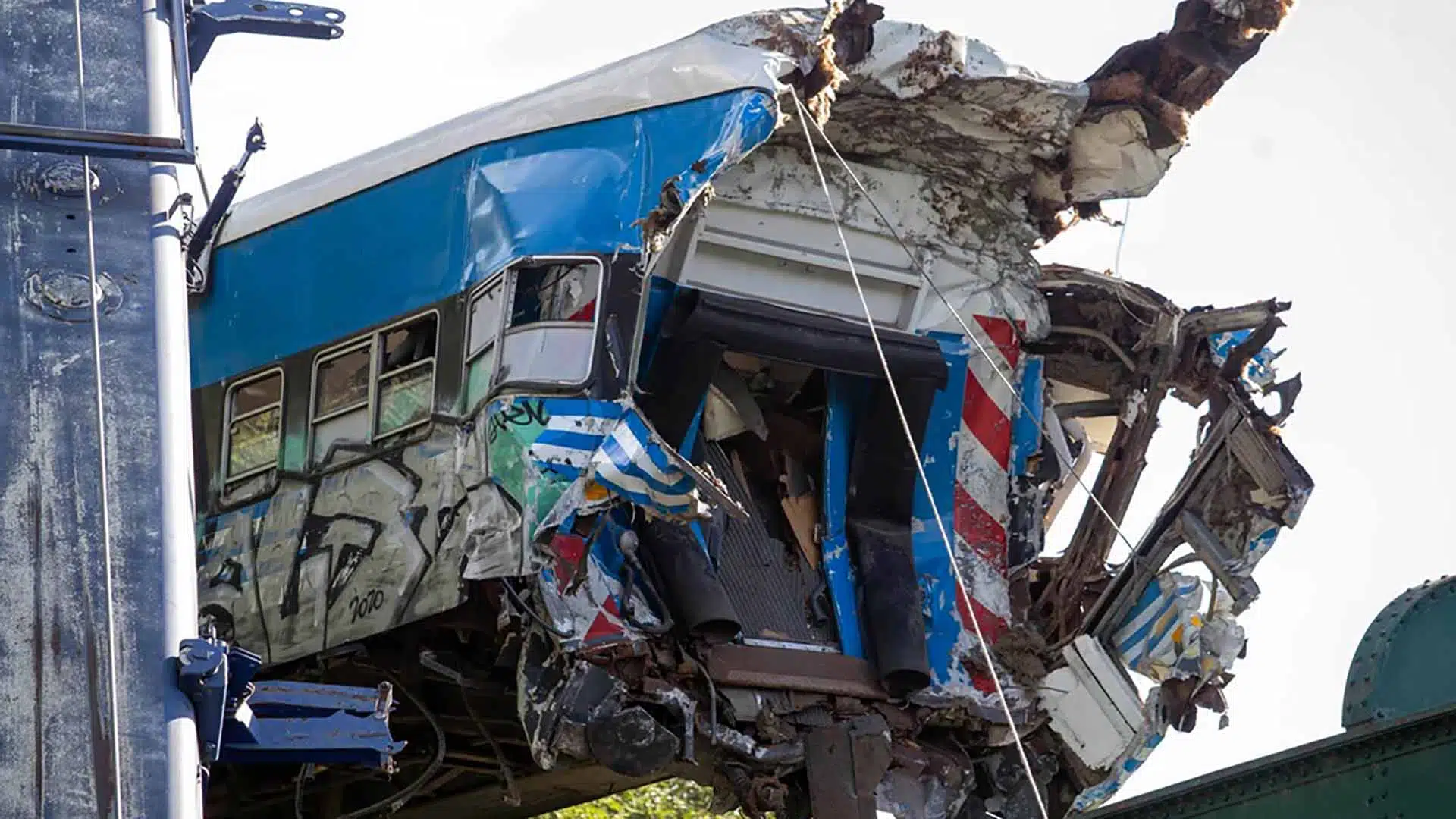 Choque tren San Martín
