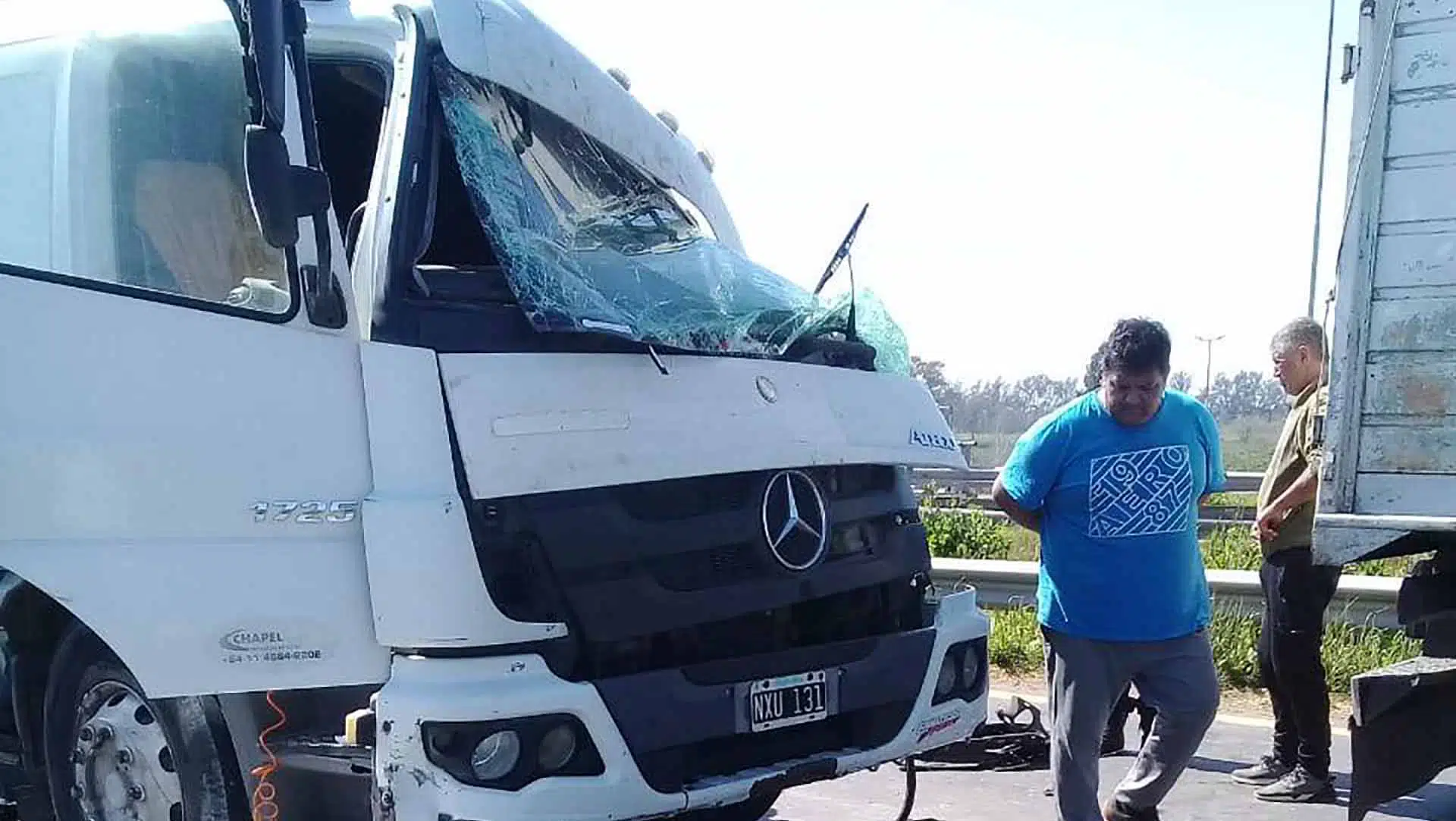 Accidente camiones Ruta 8 y 6