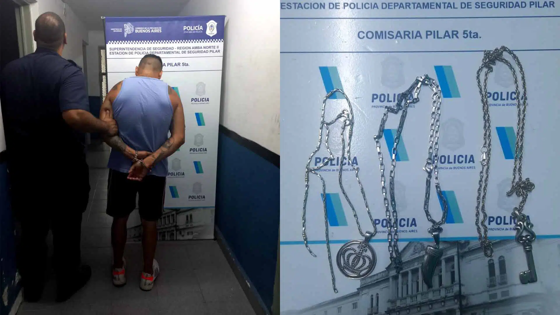 Detenidos allanamiento Moreno