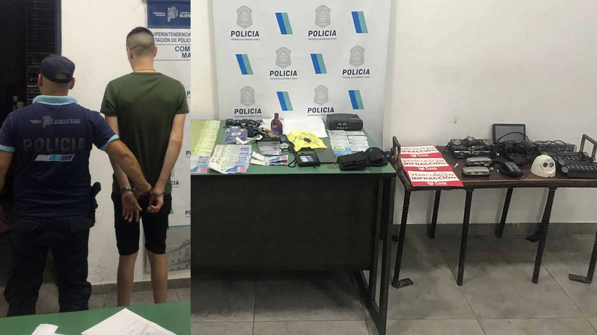 Detenido auto robado