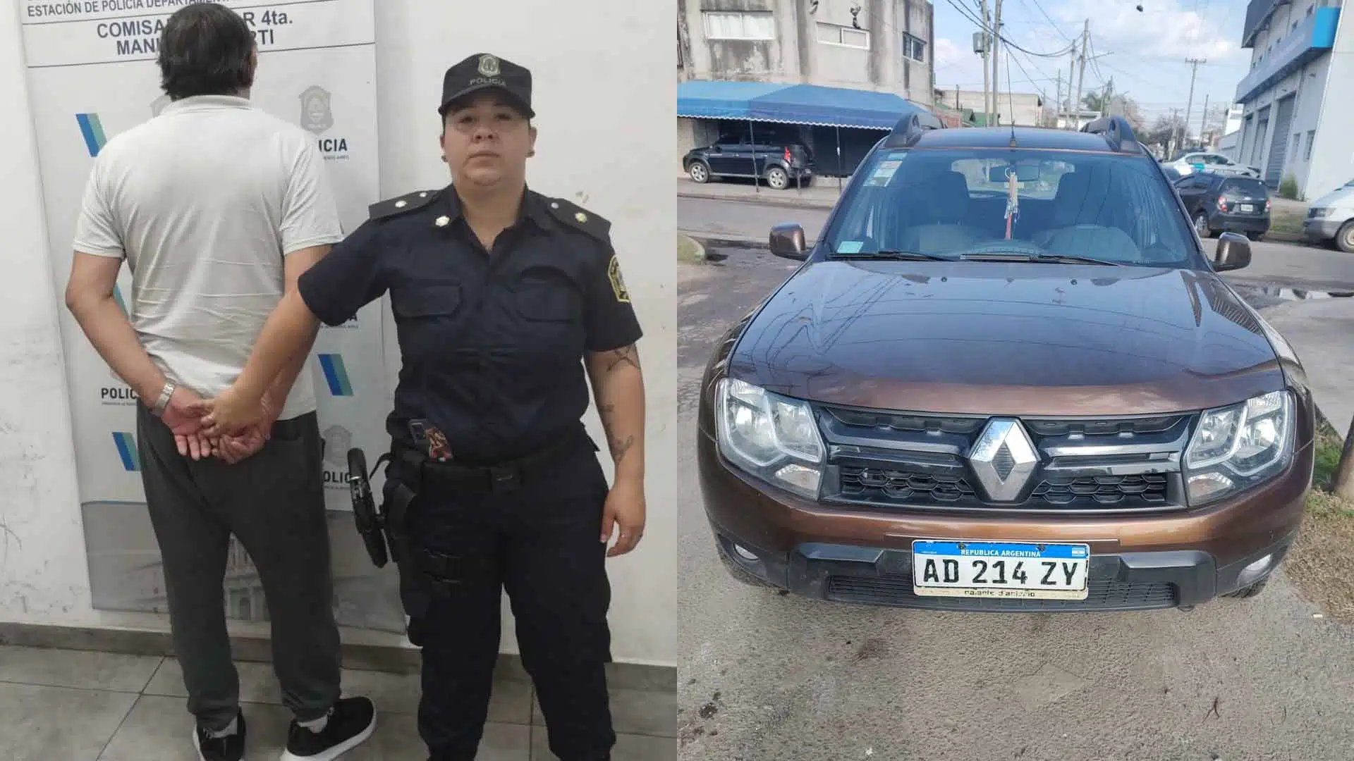 Detenido auto robado