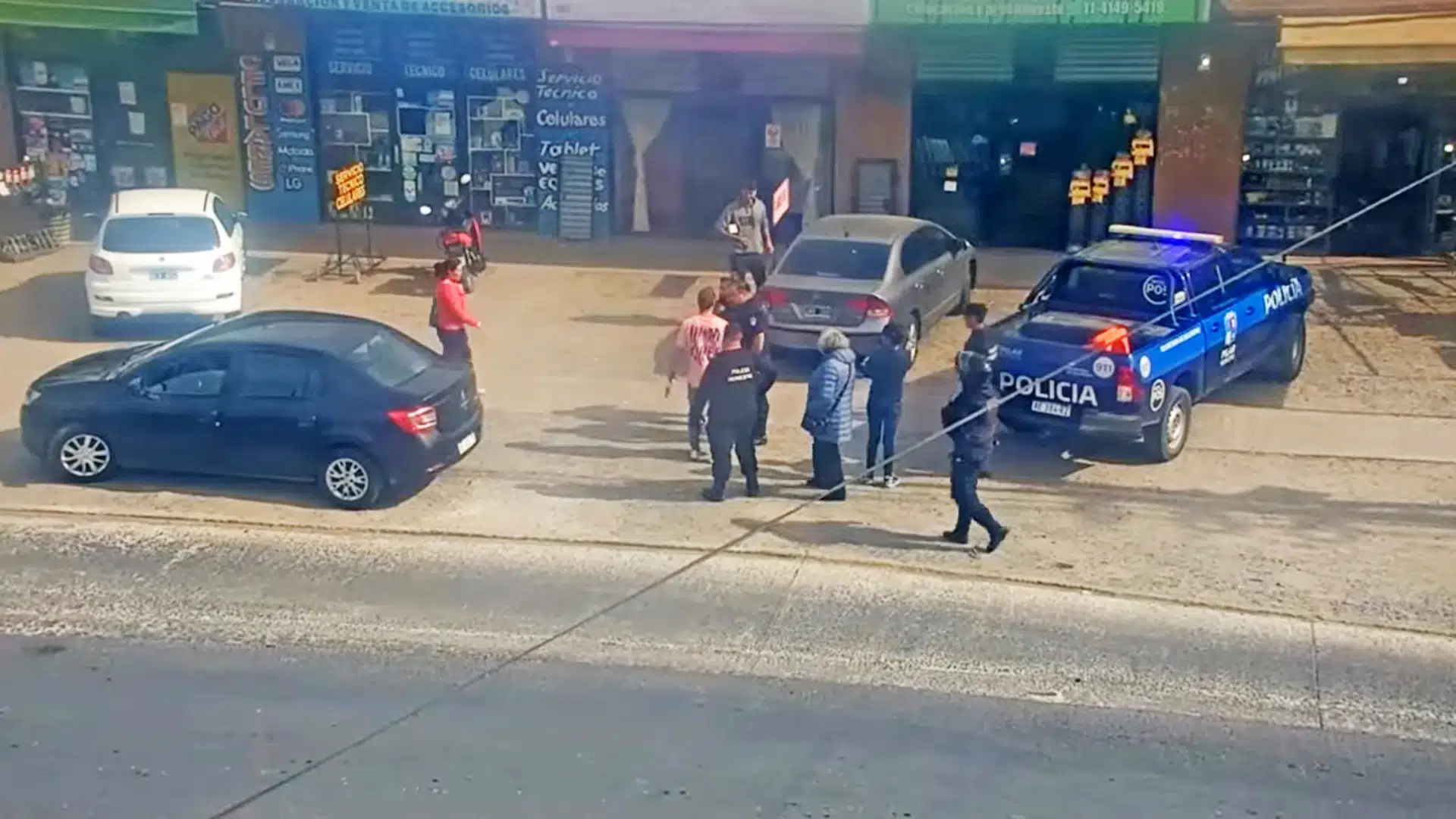Detenido lectora de patentes