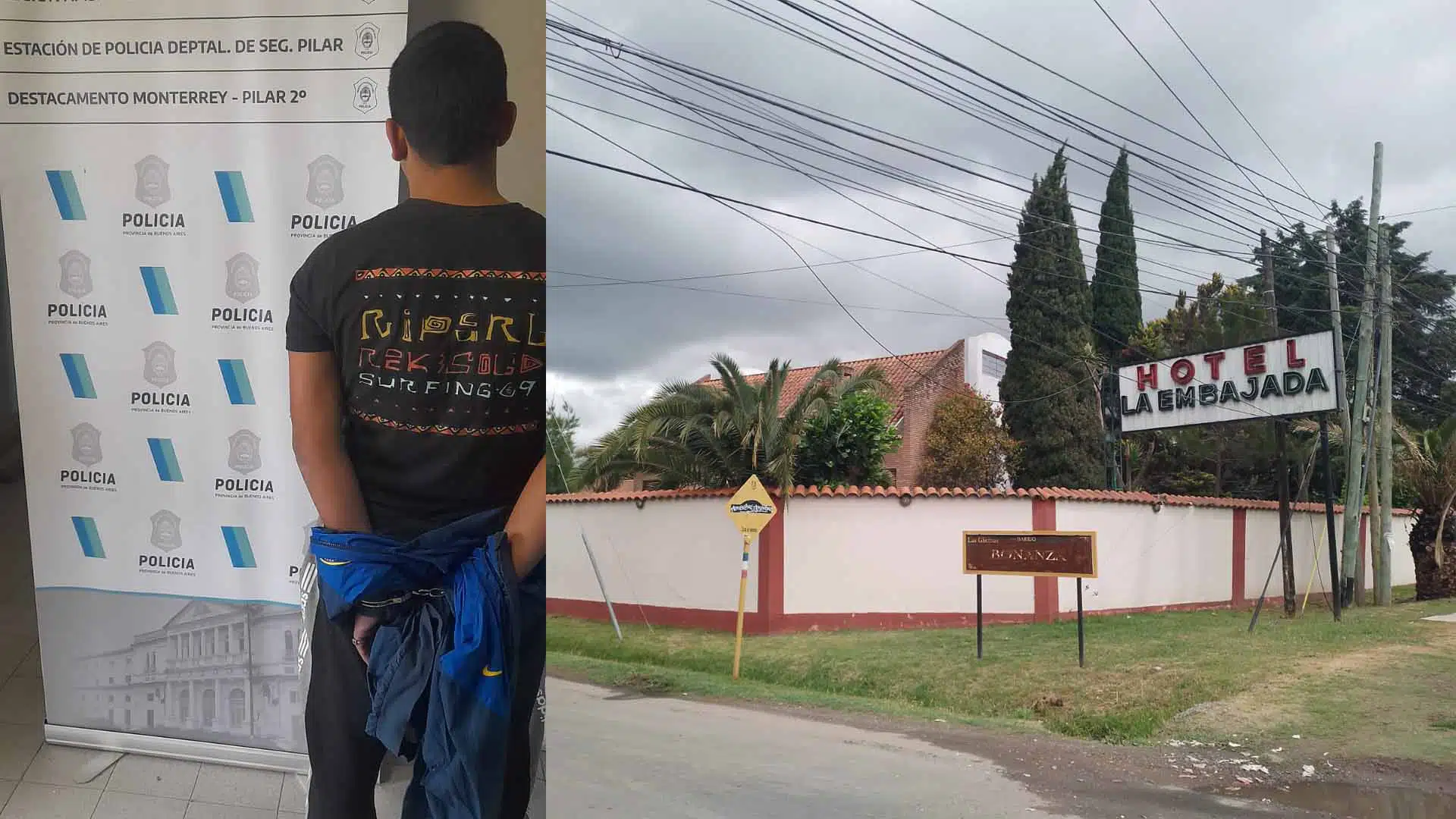 Detenido hotel alojamiento