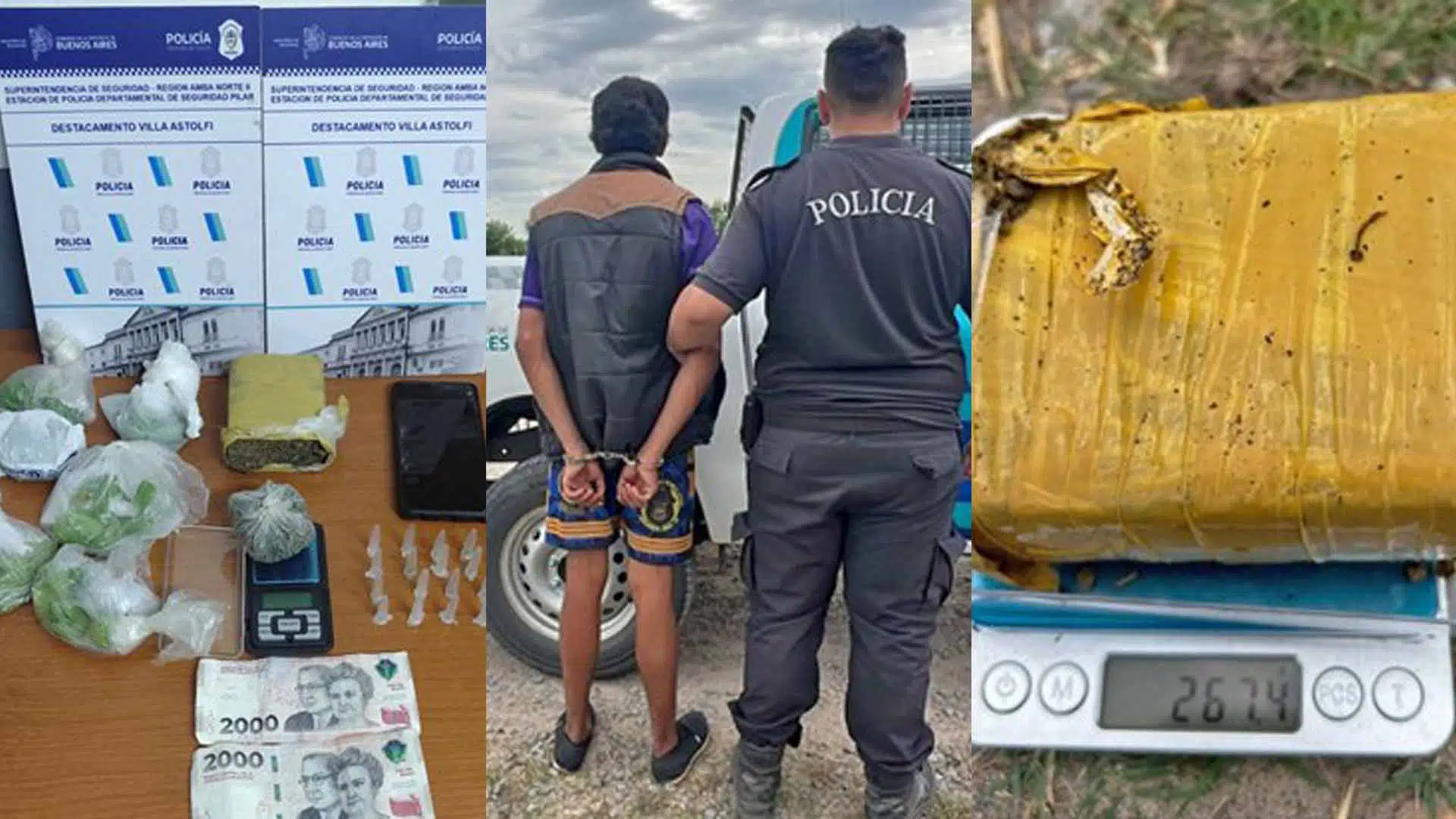 Detenido Villa Astolfi Marihuana