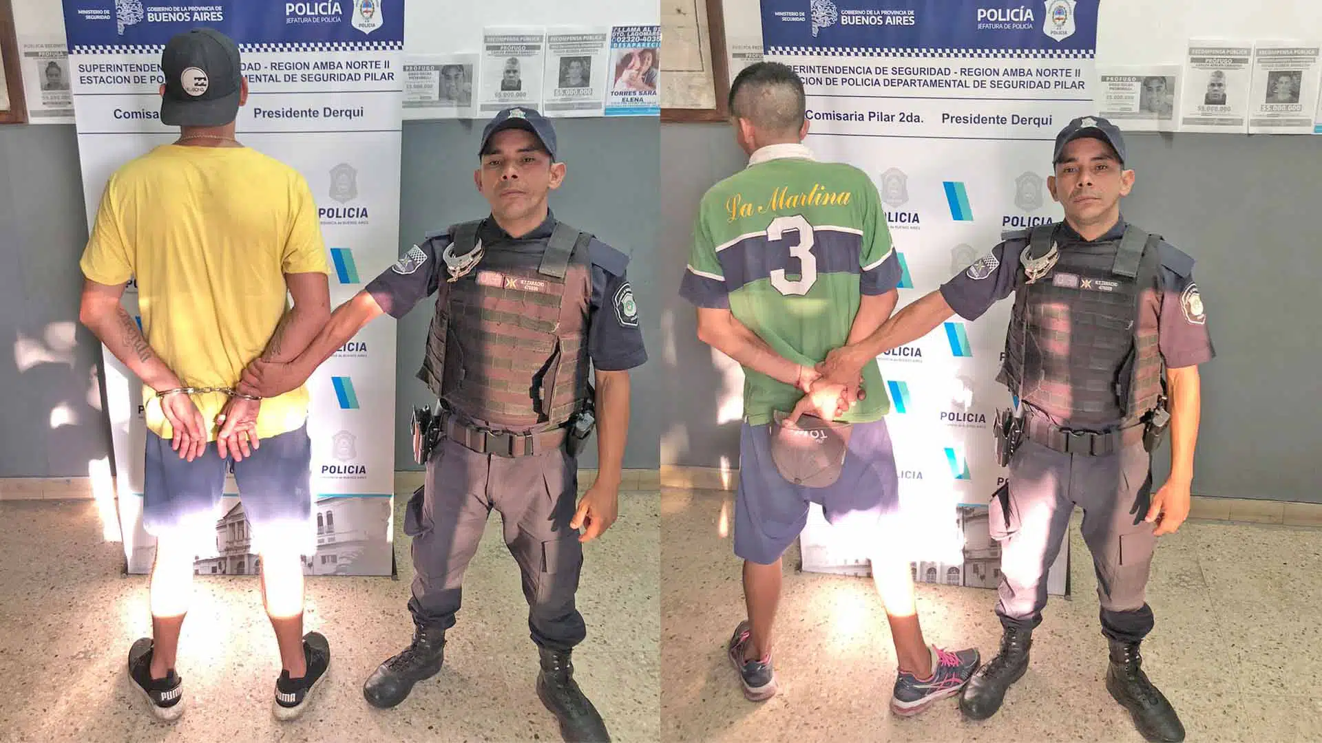 Pareja detenida Derqui