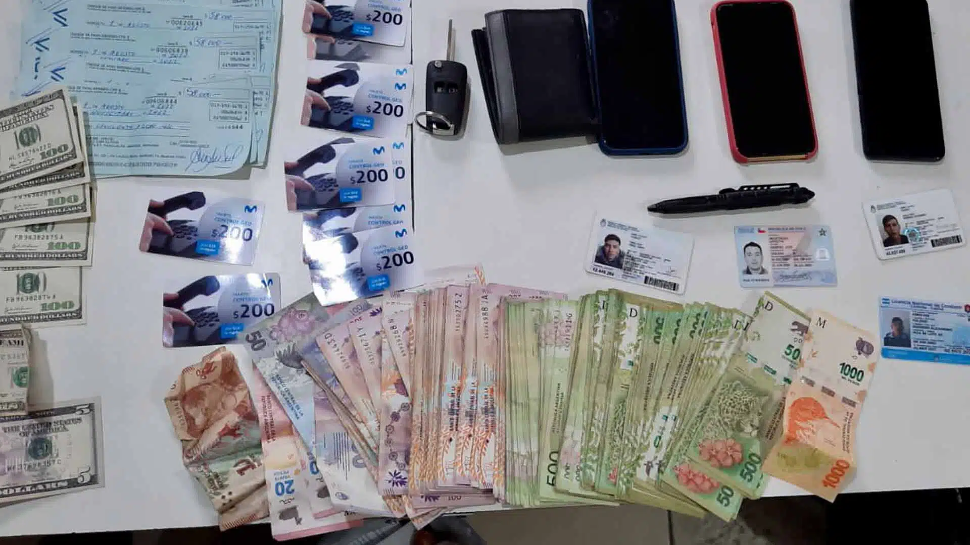 Detenidos lectoras de patentes