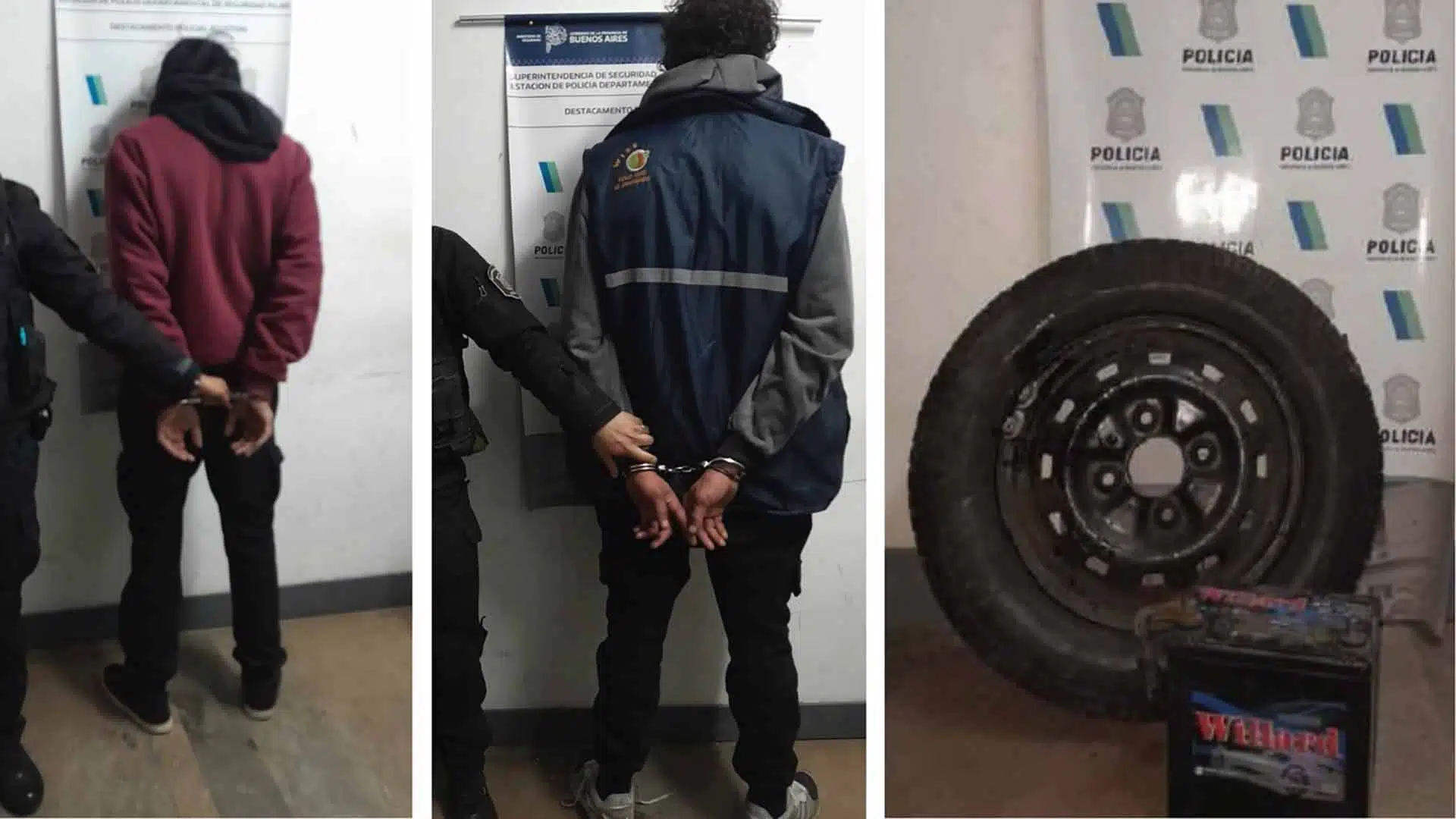 Detenidos robo auto