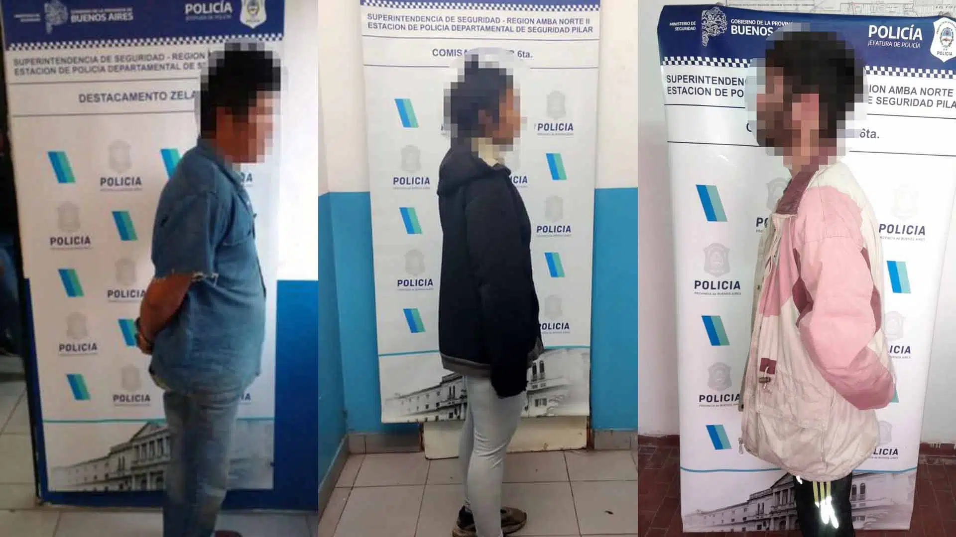 Detenidos robo motos