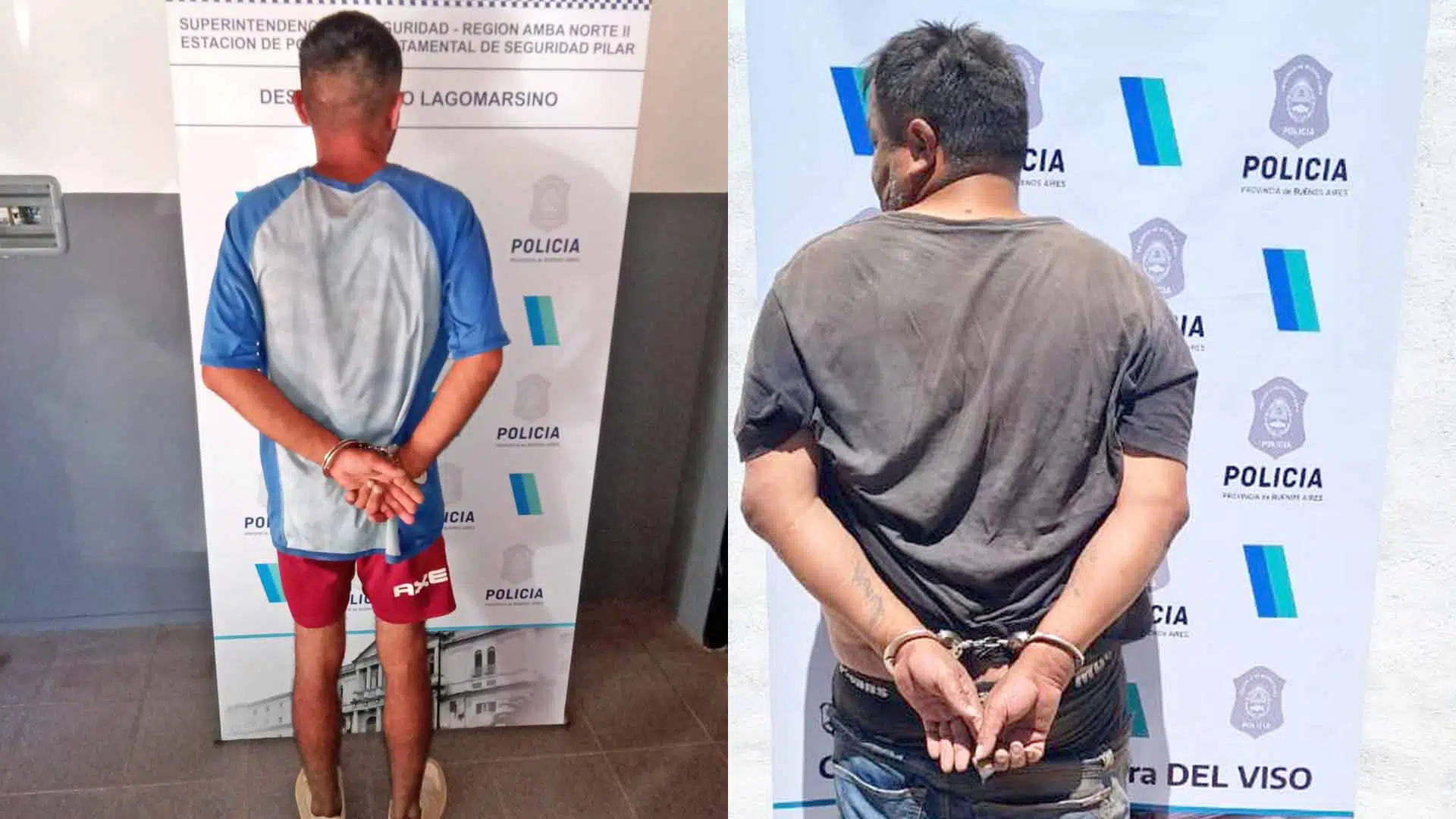 Detenidos robos