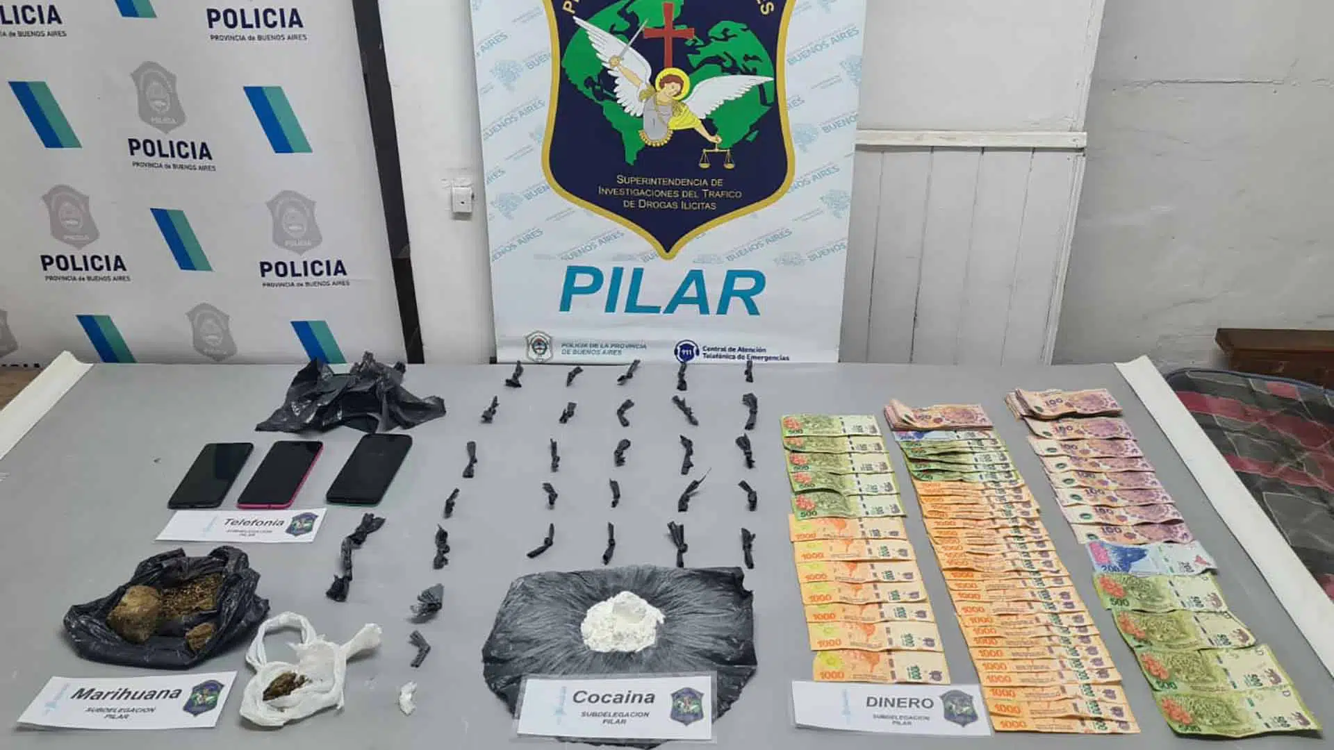 Detenidos droga Derqui