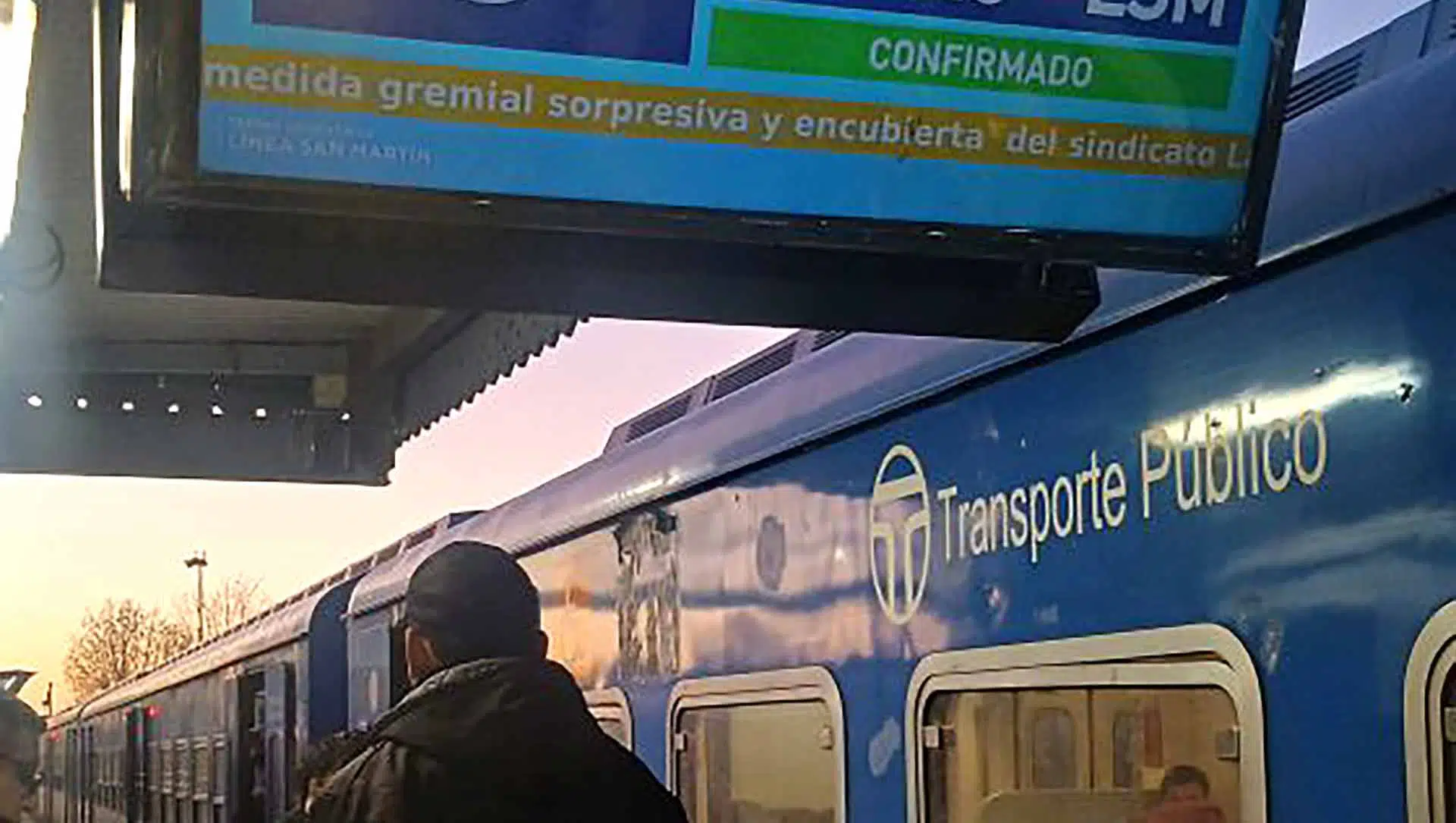 Protesta trenes