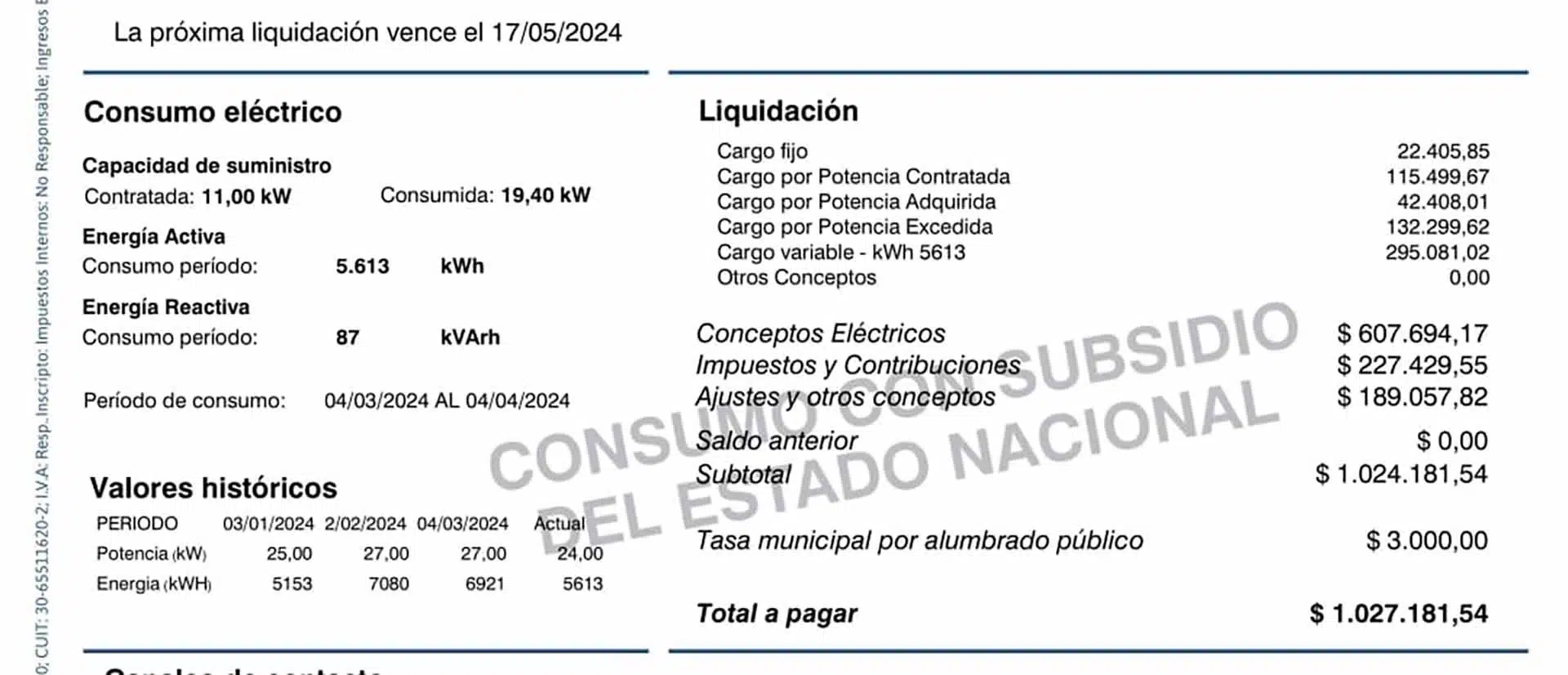 Boletas 1 millón de pesos