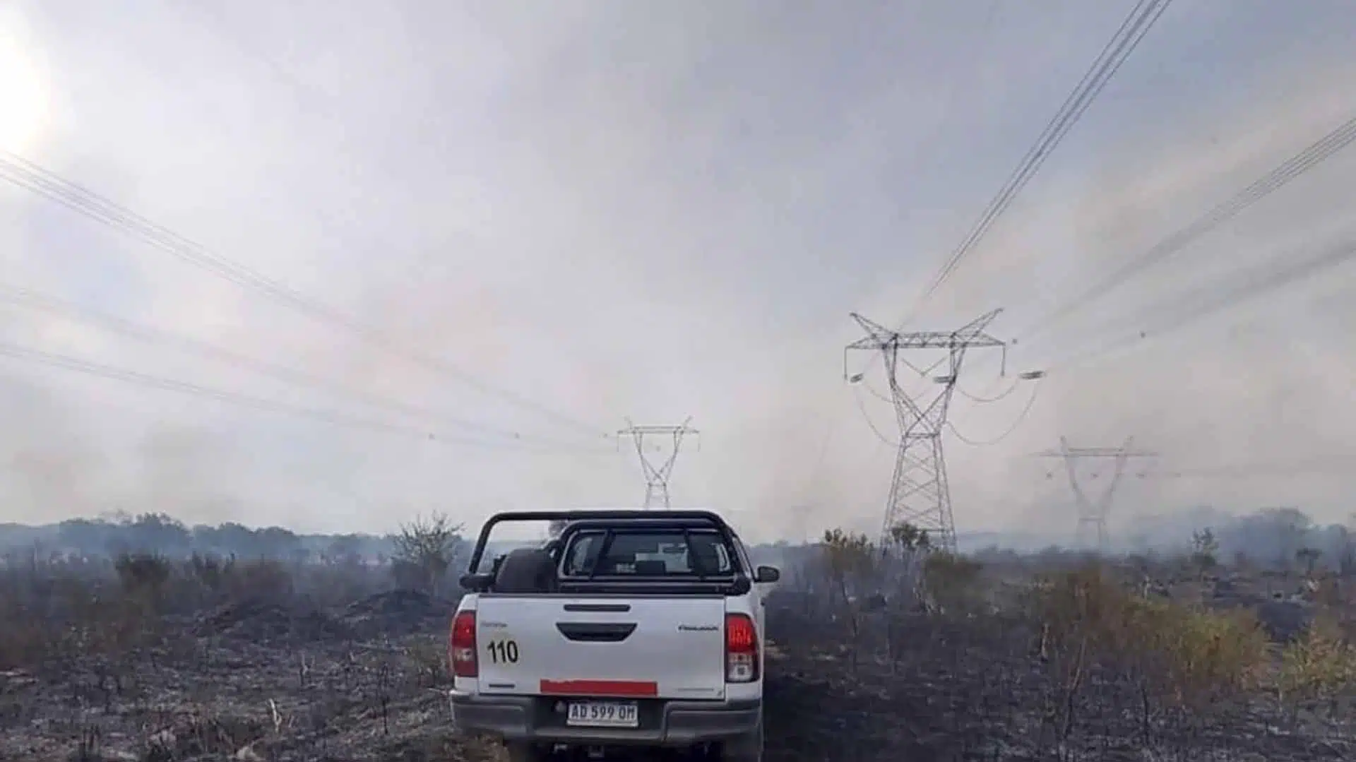 Incendio y apagón