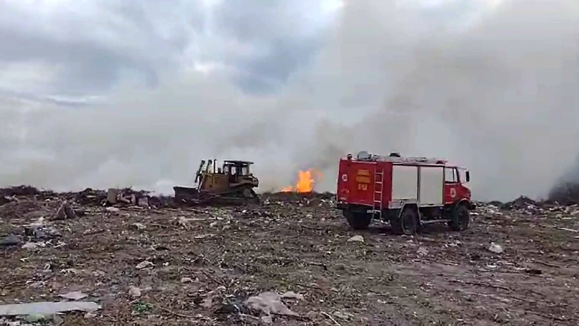 Incendio basural Irizar