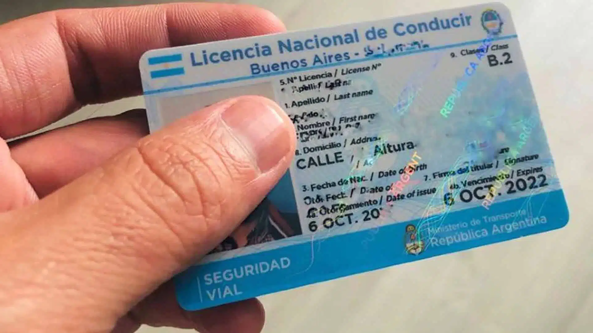 Robo licencias de conducir