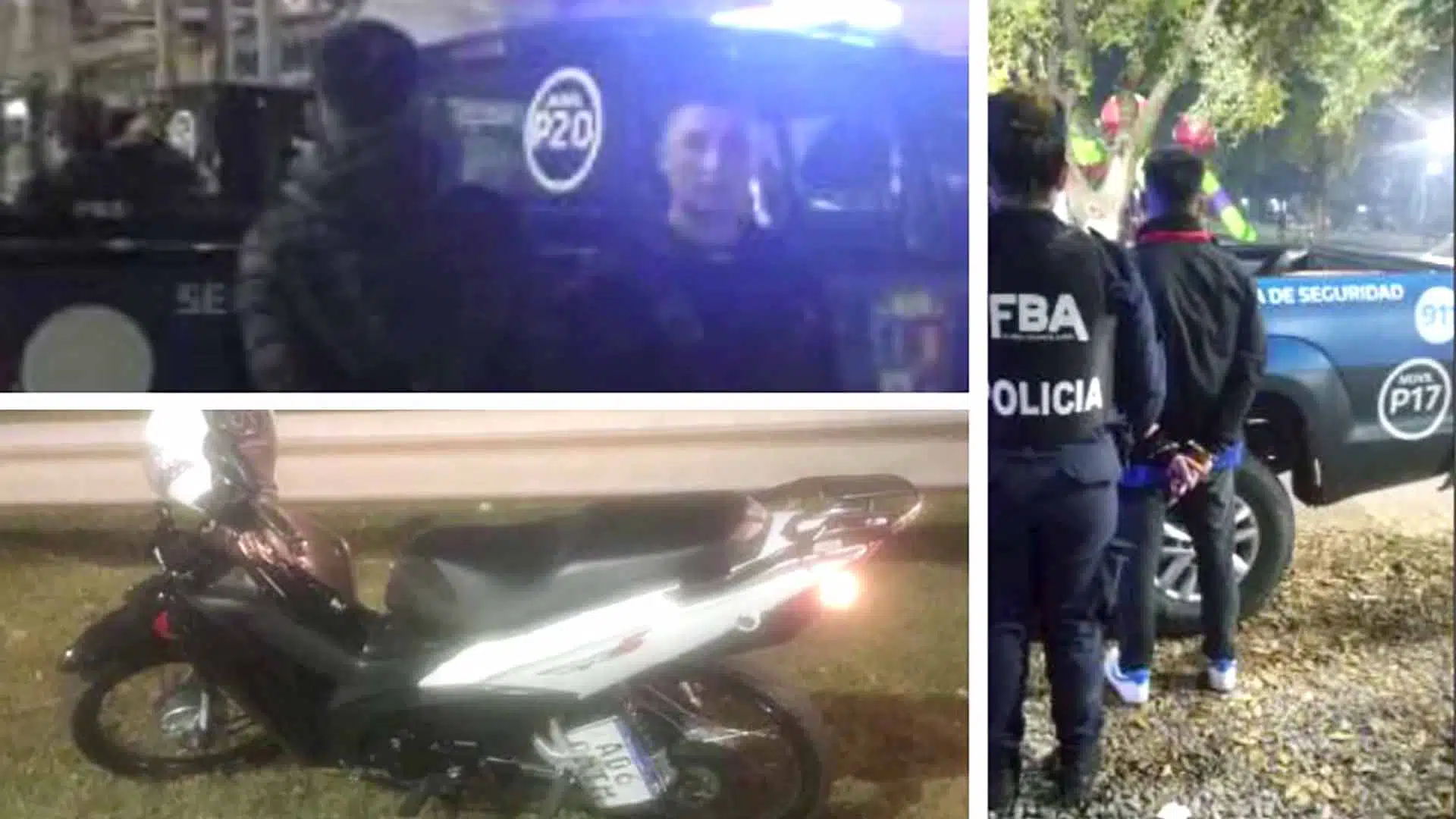 Motochorros detenidos