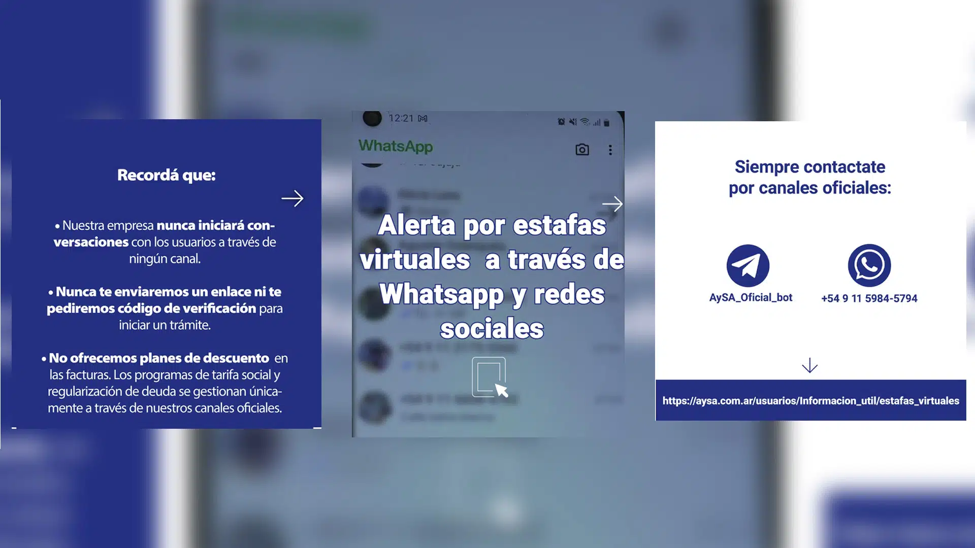 aysa estafas virtuales
